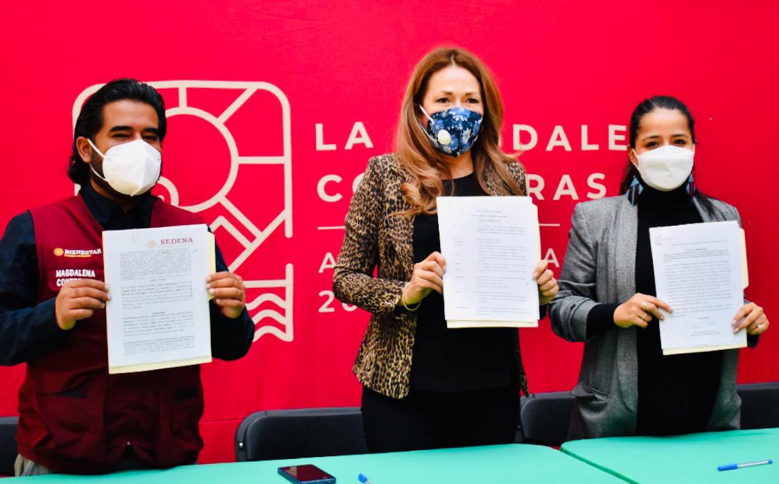 La firma del acuerdo significa la construcción de la primera sucursal del Banco del Bienestar en la demarcación./ Especial