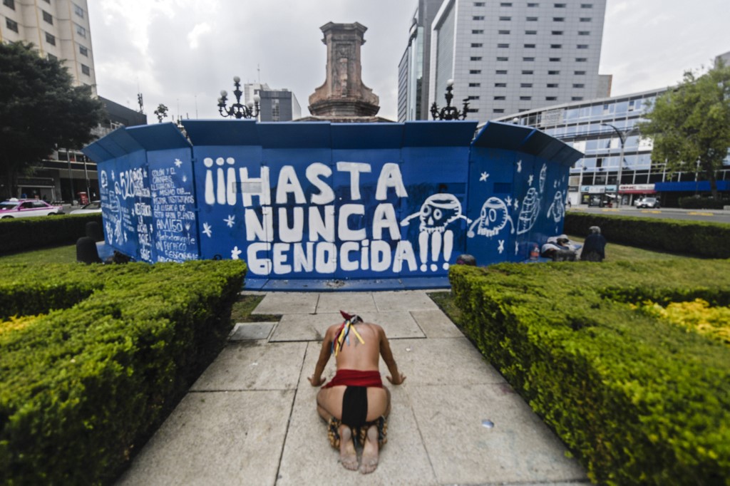 Claudia Sheinbaum afirmó que se realiza un revisionismo histórico en la Ciudad de México. (AFP)