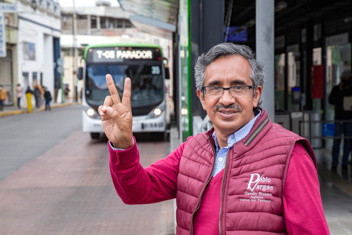 Pablo Vargas, candidato de coalición por Pachuca. (Carlos Dayan Aparicio)