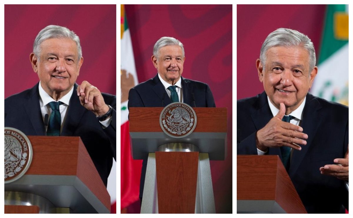 El presidente Andrés Manuel López Obrador en conferencia matutina. (Cortesía)