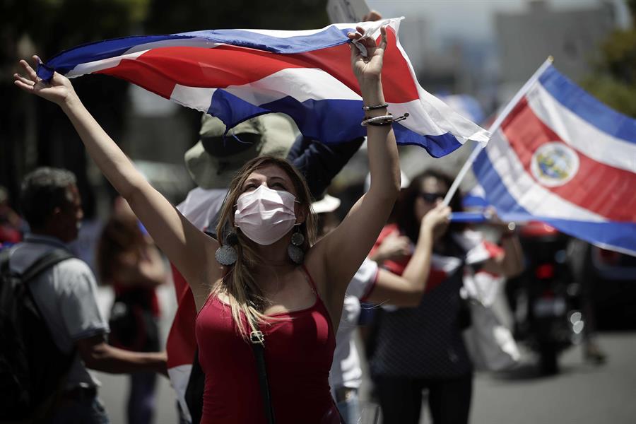 Desde el 30 de septiembre se han registrad protestas por las situación económica en Costa Rica. (EFE)