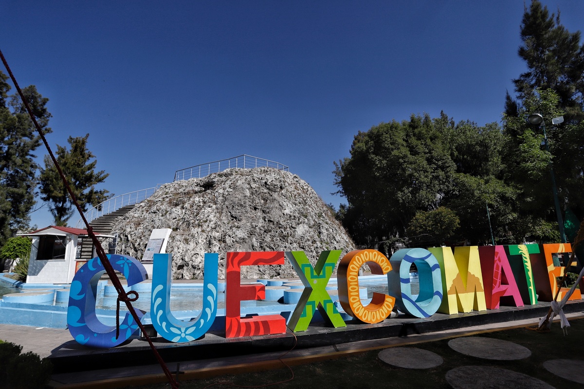 Cuexcomate, llamado el volcán más pequeño del mundo, se localiza en el zócalo de la junta auxiliar La Libertad. (Agencia Enfoque)