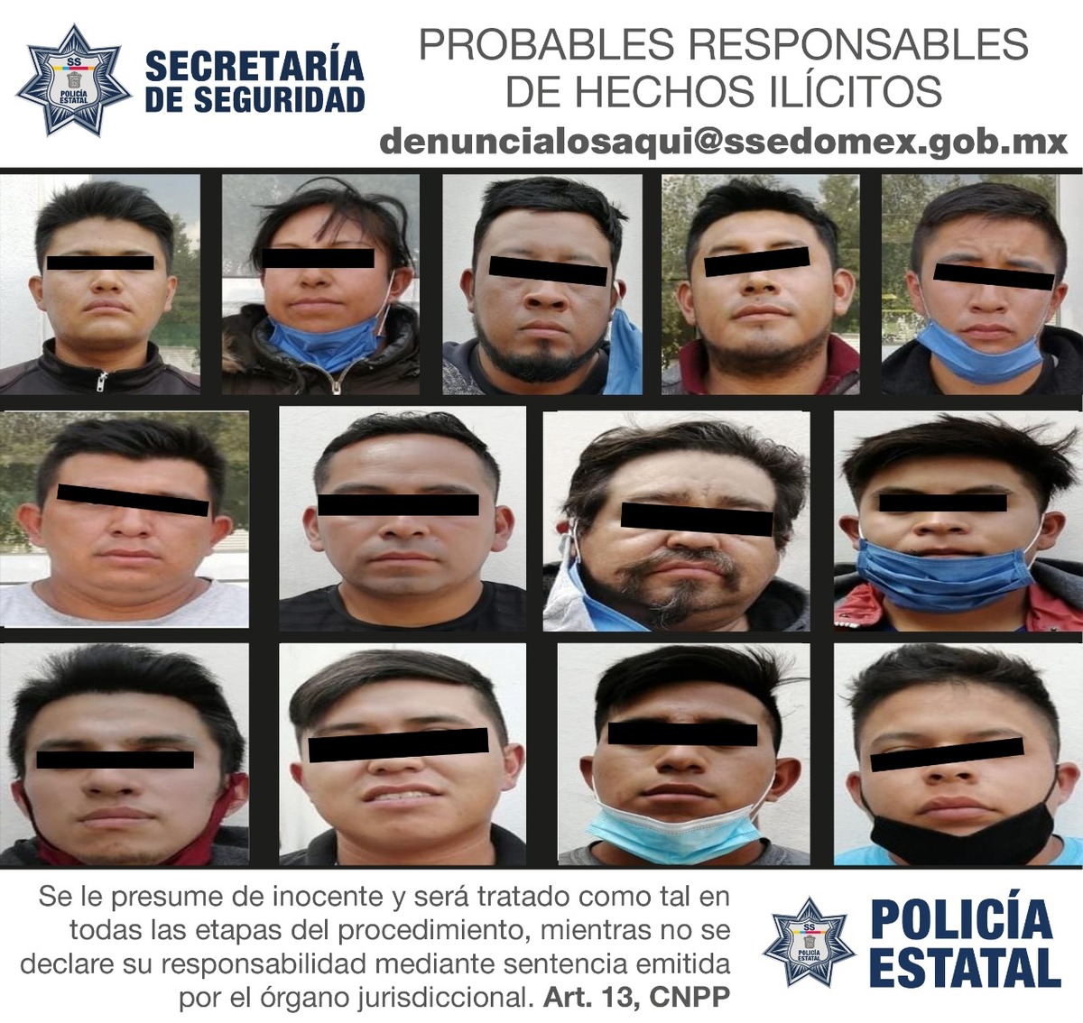Fueron trasladados al Ministerio Público. (Especial)