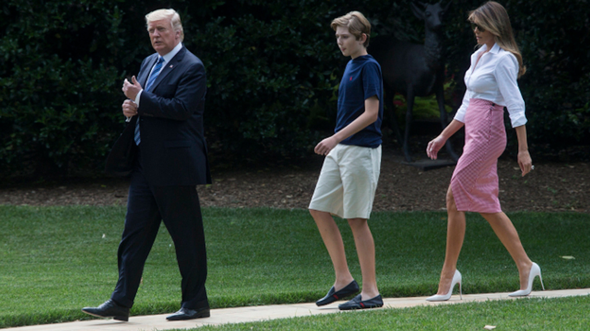 Barron Trump, hijo de Donald y Melania, tuvo covid-19