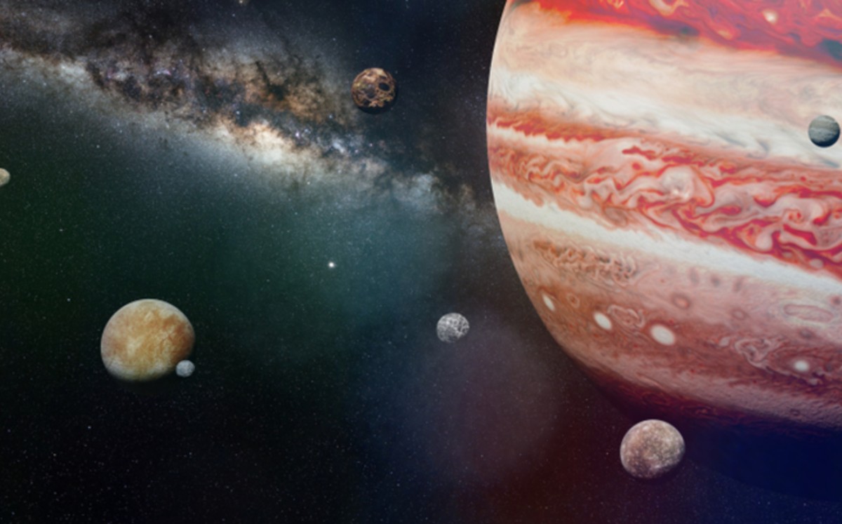 Los científicos sospechan que el planeta Júpiter jugó un papel importante en el desarrollo de la vida en la Tierra.(Shutterstock)
