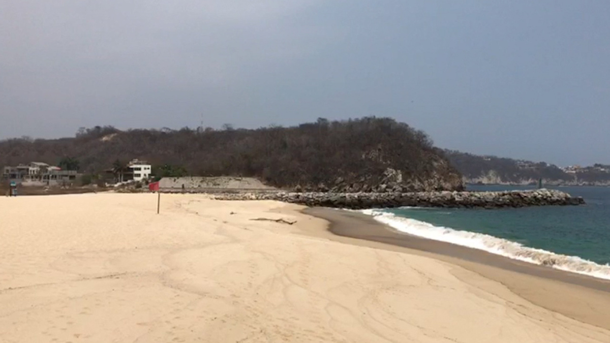Cierran playas de Puerto Escondido por rebrote de covid-19
