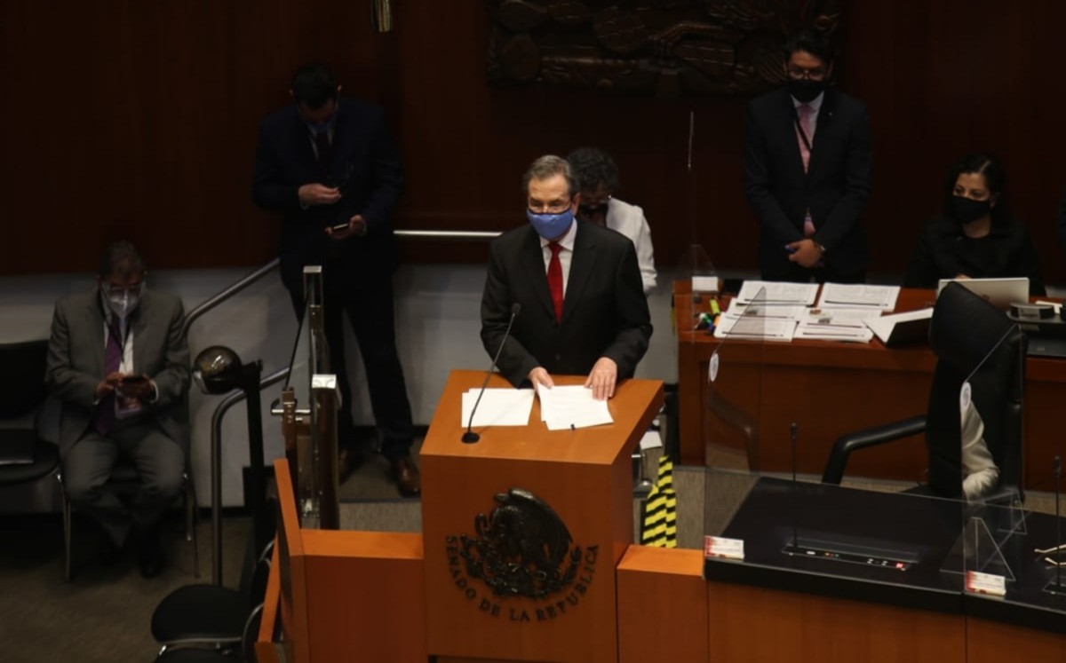 Esteban Moctezuma, titular de la SEP, comparece ante el Senado