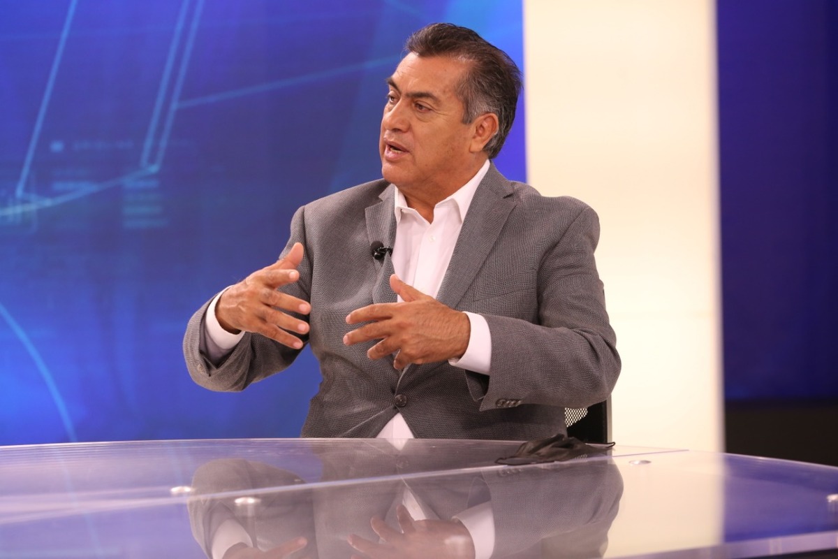 El gobernador Jaime Rodríguez Calderón recordó que ya iniciaron la construcción de la presa Libertad. Foto: Raúl Palacios