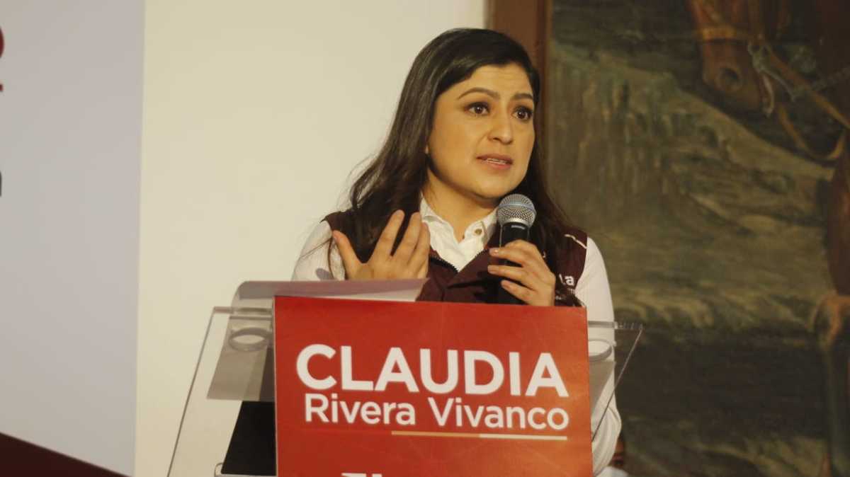 Segundo informe de labores de Claudia Rivera en la junta auxiliar Ignacio Zaragoza. (Itayy Aguilar)