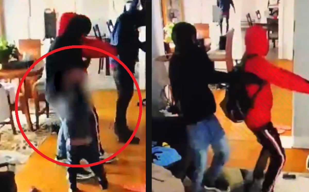 Niño golpea a ladrones que entraron a su casa. (Captura)