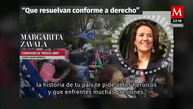 No hay razón jurídica para negar registro a México Libre: Margarita Zavala