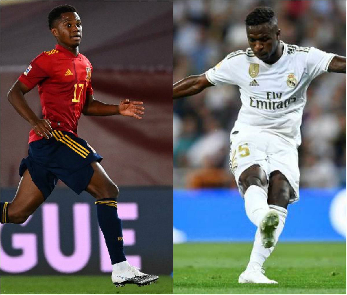 Ansu Fati y Vinicius, finalistas para el premio Golden Boy (AFP)