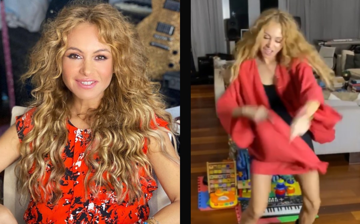 Así baila Paulina Rubio la electrocumbia. (Instagram)