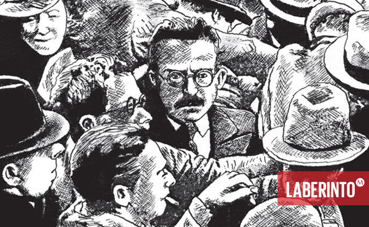 Detalle de la portada de 'Manifiesto incierto', de Frédéric Pajak, con Walter Benjamin en portada. (Cortesía: Errata Naturae)