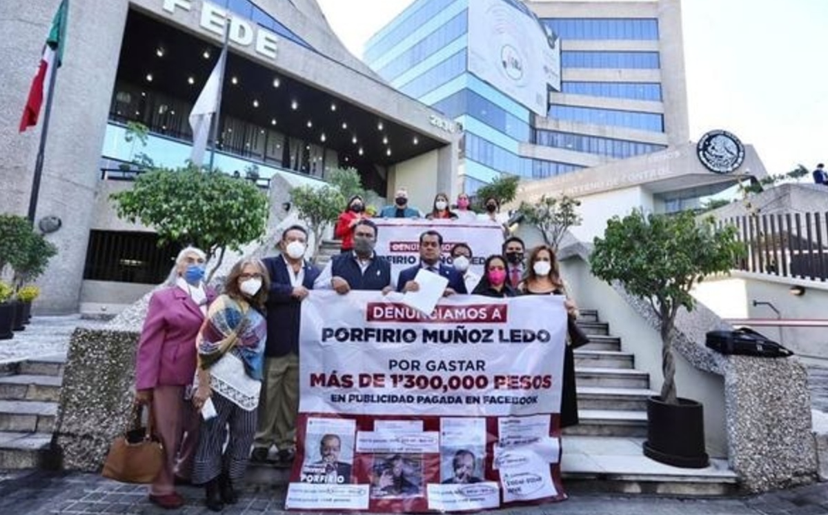 Mario Delgado denuncia a Porfirio Muñoz Ledo por gastos de 1.3 millones de pesos en Facebook. (Liliana Padilla)