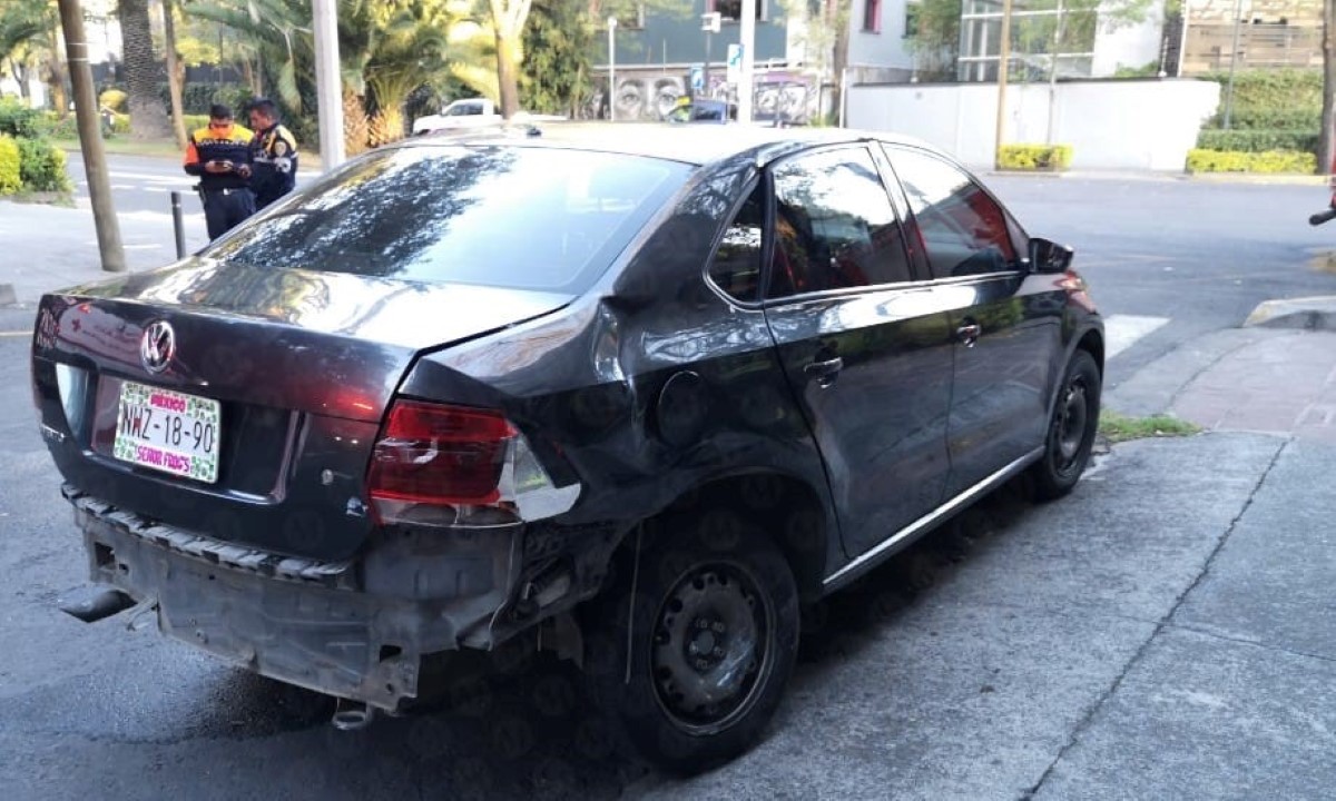 El accidente ocurrió en la avenida Homero. | Jorge Becerril