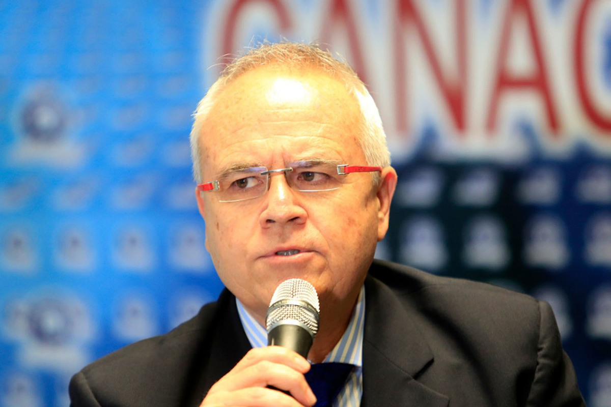 Gabriel Covarrubias Lomelí , presidente de CANACINTRA Puebla. (Andrés Lobato)