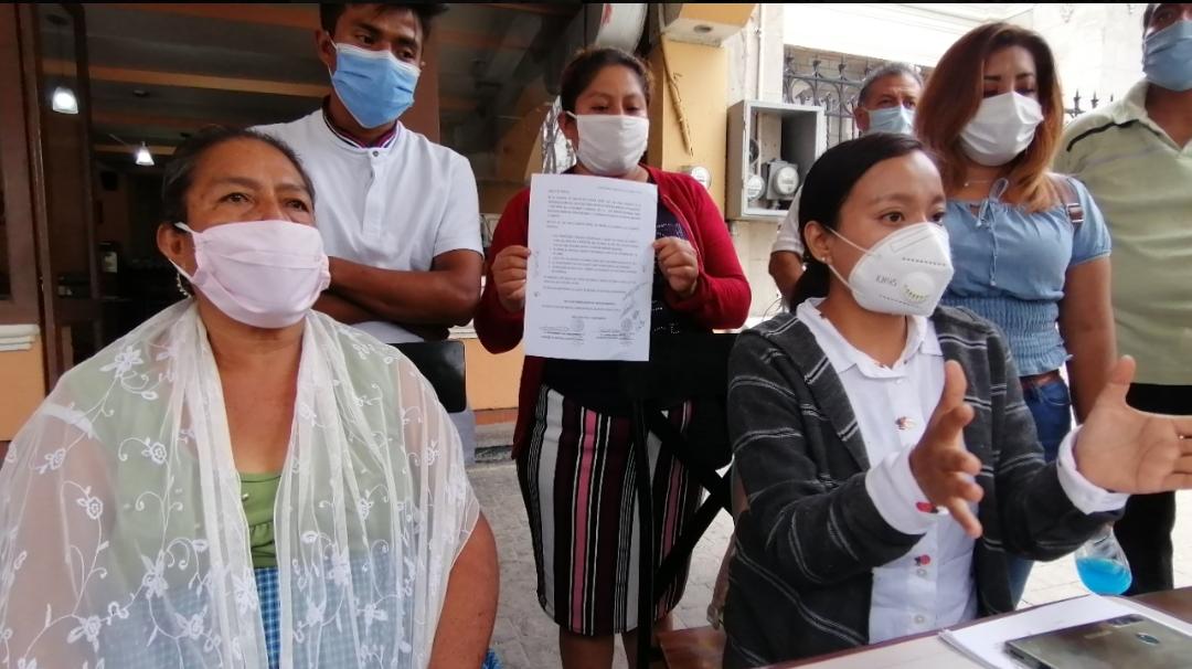 Se inconforman comerciantes del mercado de Zinacatepec. (Apolonia Amayo)