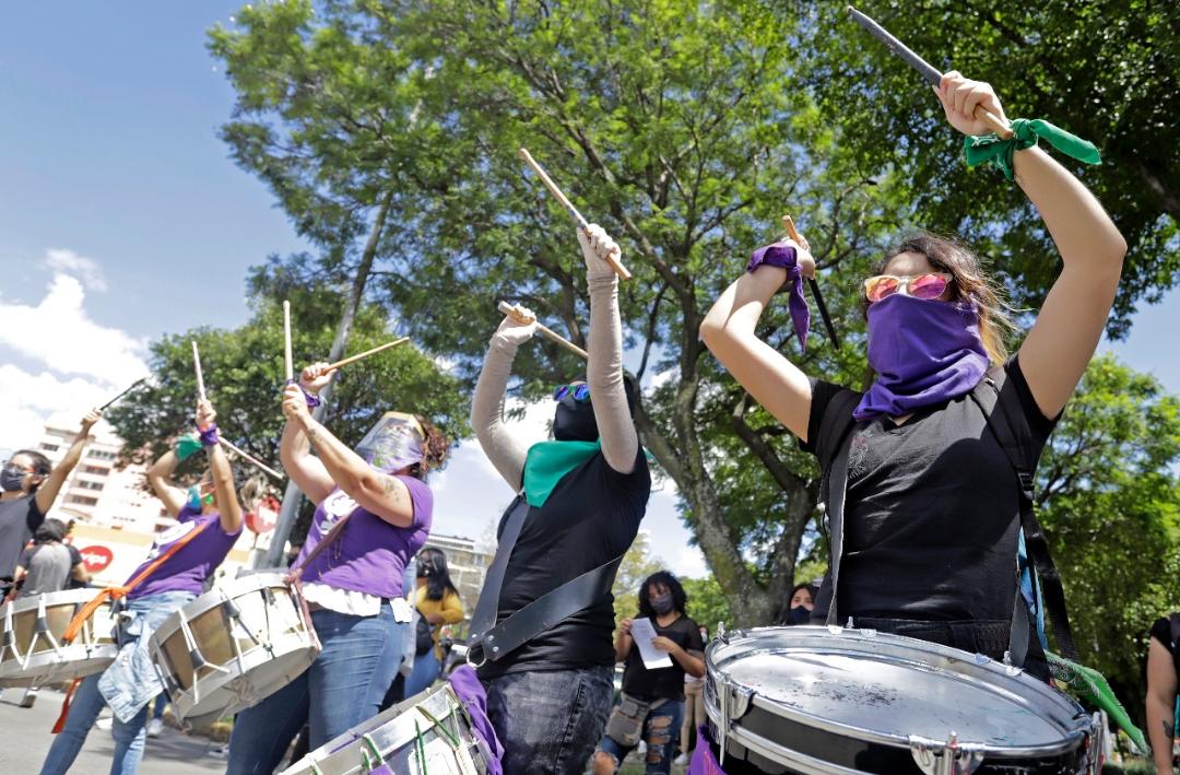 Manifestación de grupos feministas. (Agencia Enfoque)