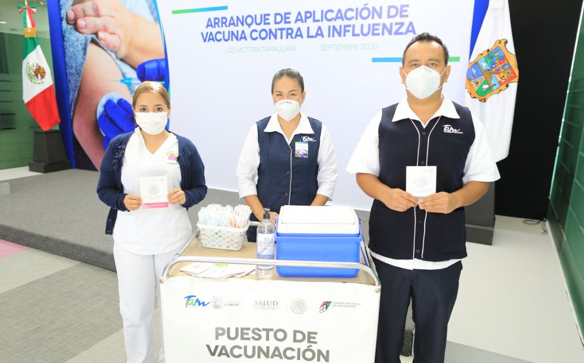 Tamaulipas prestó vacunas contra influenza a instituciones de salud (Cortesía)