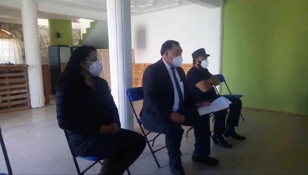 La dirigencia de Podemos ofreció una conferencia de prensa. (Alejandro Reyes)