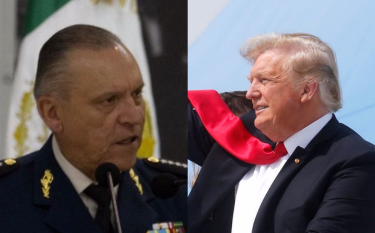 Donald Trump y Salvador Cienfuegos.