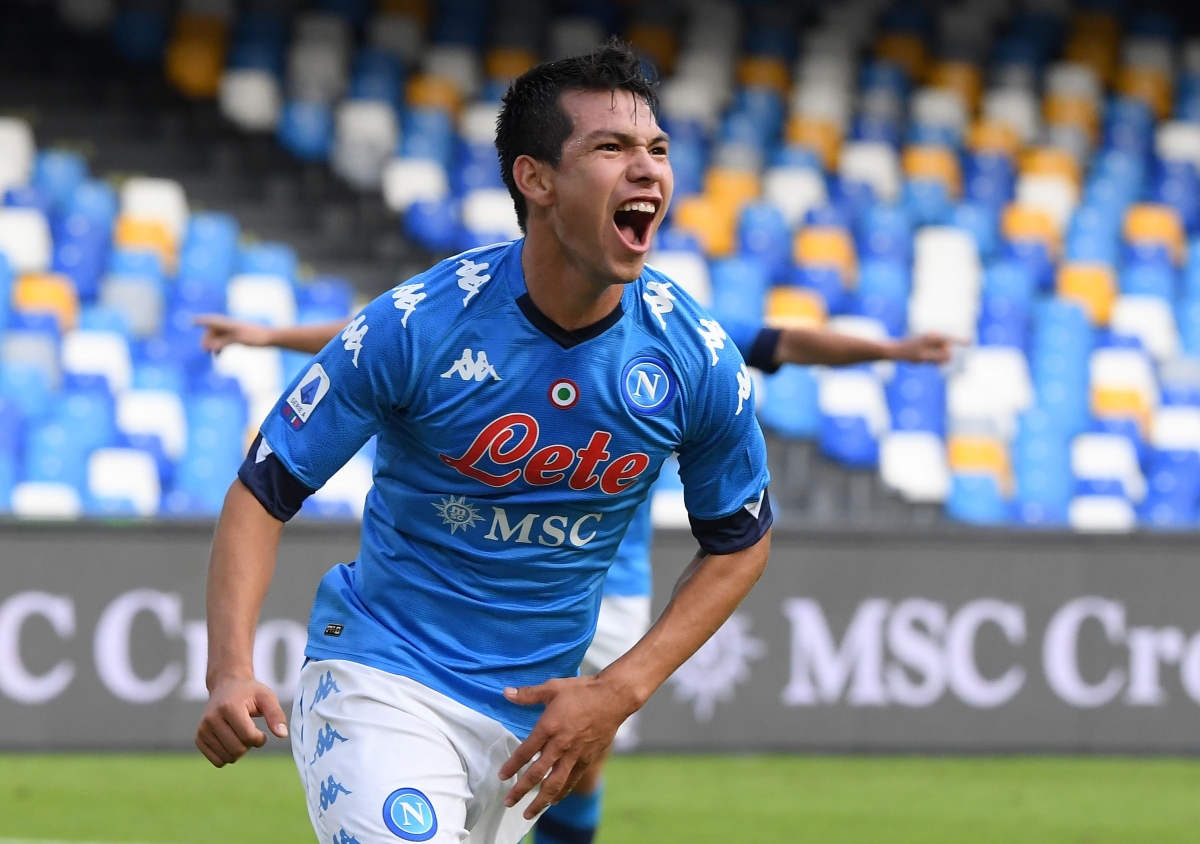 Hirving Lozano marca doblete en partido Napoli vs Atalanta (Reuters)