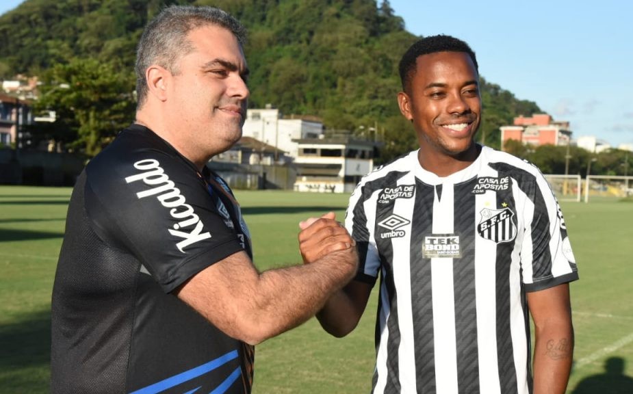 Santos rompe acuerdo con Robinho por caso de violación (Twitter @SantosFC)