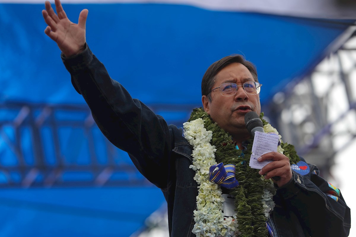 Luis Arce, candidato del bloque de Evo Morales. | EFE