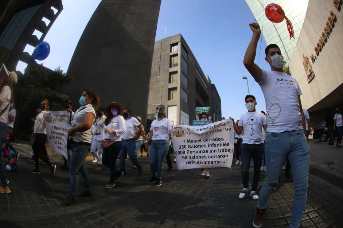 La marcha llegó hasta Palacio de Gobierno. Foto: Jorge López