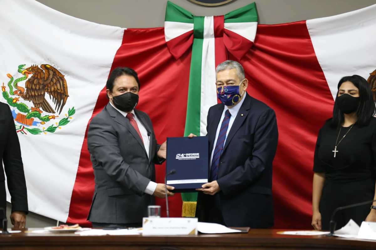 Cuarto informe de actividades de Simón Vargas, secretario de Gobierno. (Jorge Sánchez)