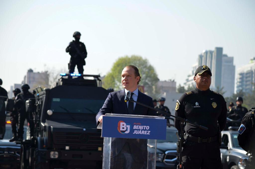 El alcalde destacó la seguridad en Benito Juárez.