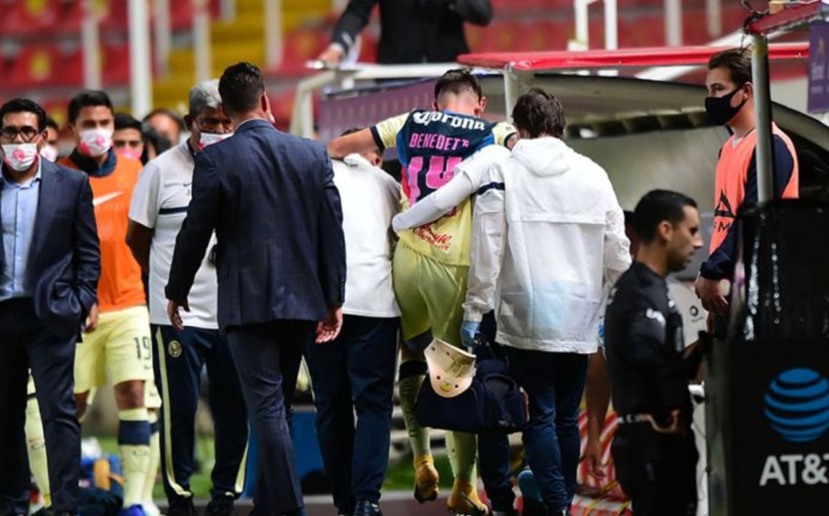 Nicolás Benedetti, el último jugador en lesionarse en lo que va del Guardianes 2020 (Mexsport)