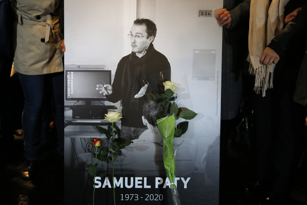 Samuel Paty fue decapitado por un yihadista el pasado viernes en París. (AP)