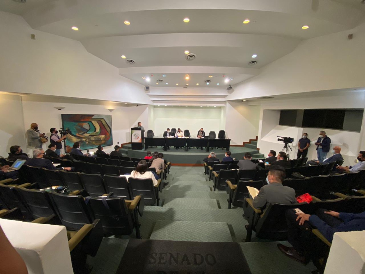 Senadores discuten la eliminación de fideicomisos en la antigua sede de Xicoténcatl. (Twitter | @senadomexicano)