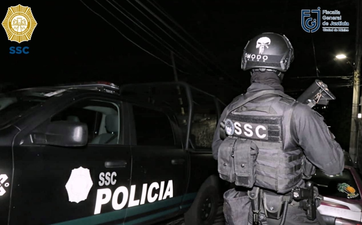 El operativo se llevó a cabo ayer por la noche. (SSC SCDMX)