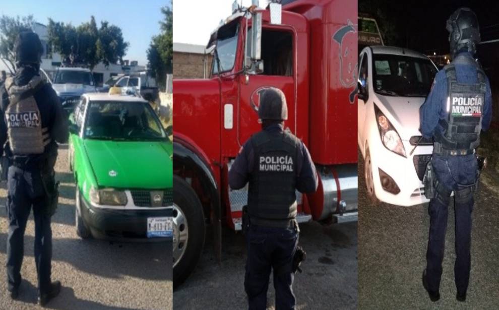 Recuperan en Celaya 5 vehículos con reporte de robo y detienen a tres