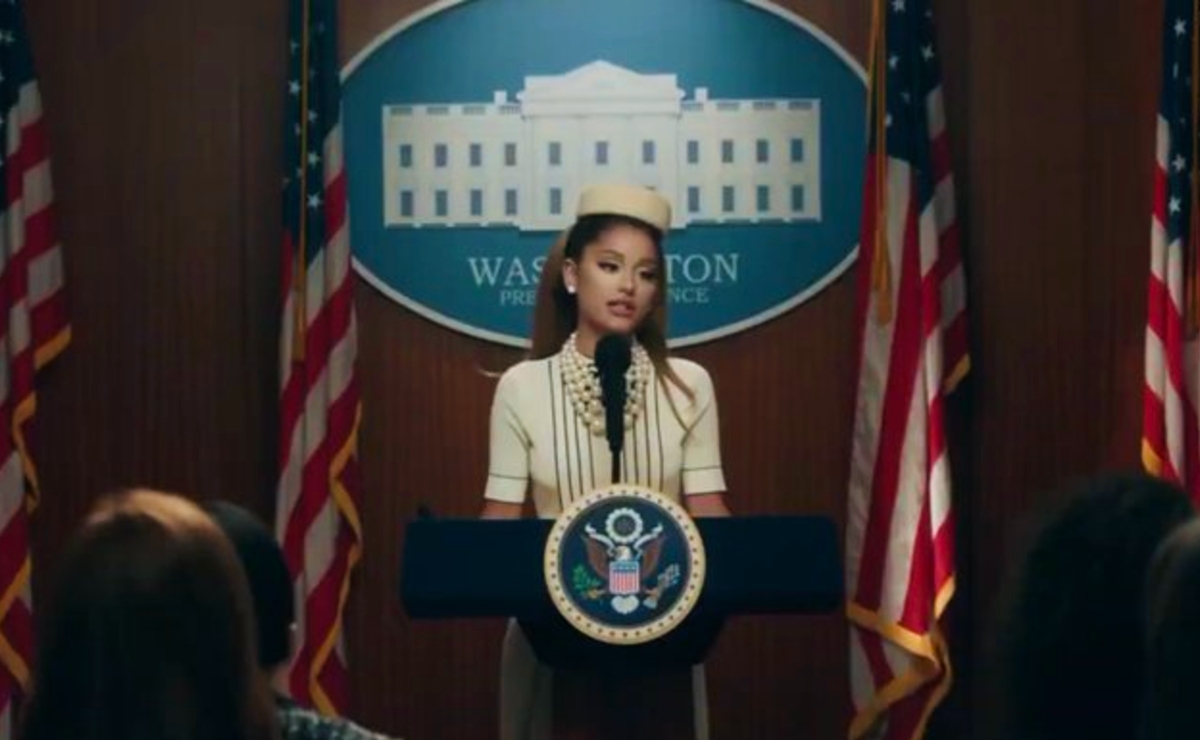 Ariana Grande aparece como la nueva presidente de Estados Unidos en su video musical (Especial).