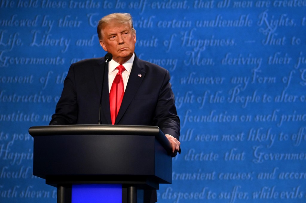 Donald Trump en el  segundo debate presidencial de los Estados Unidos | AFP