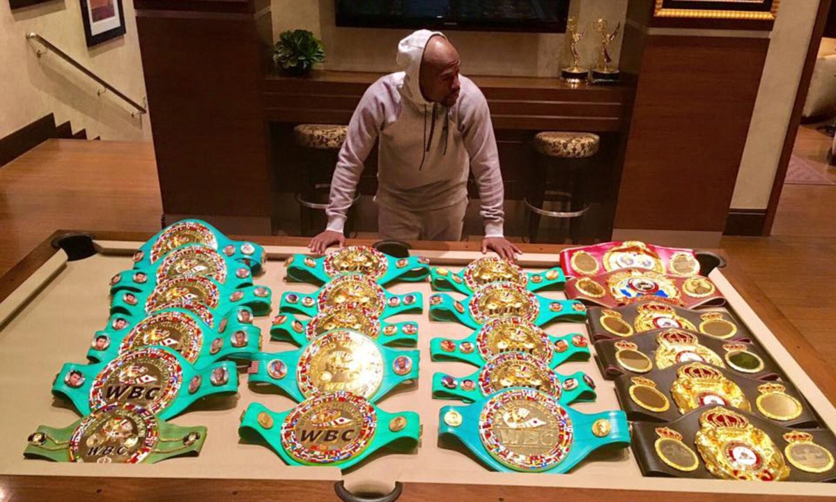Floyd Mayweather y todos sus campeonatos (Especial)