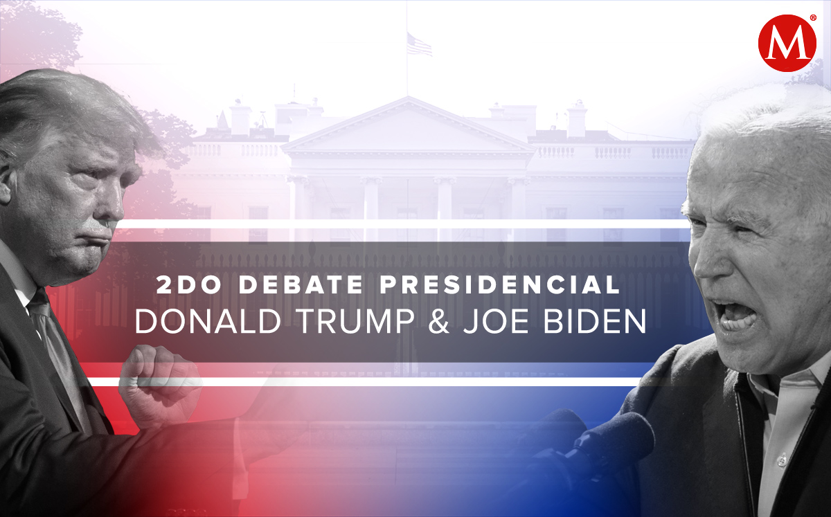 Joe Biden y Donald Trump se enfrentarán nuevamente en el segundo debate presidencial hacia la Casa Blanca. (Ilustración)