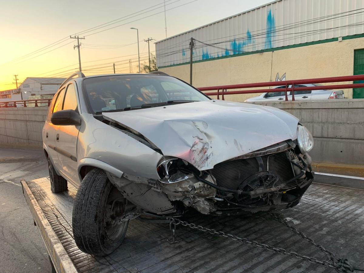 La conductora sufrió de un fallo en la unidad. (Especial)