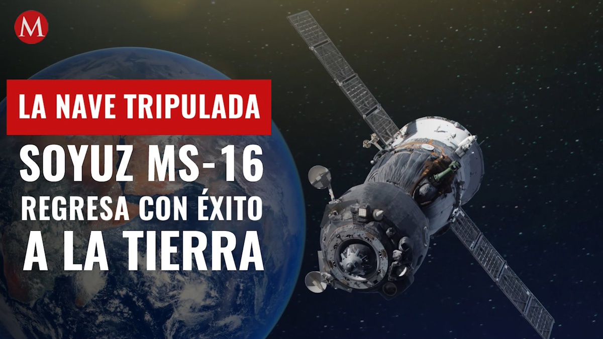 La nave tripulada Soyuz MS-16 regresa con éxito a la Tierra