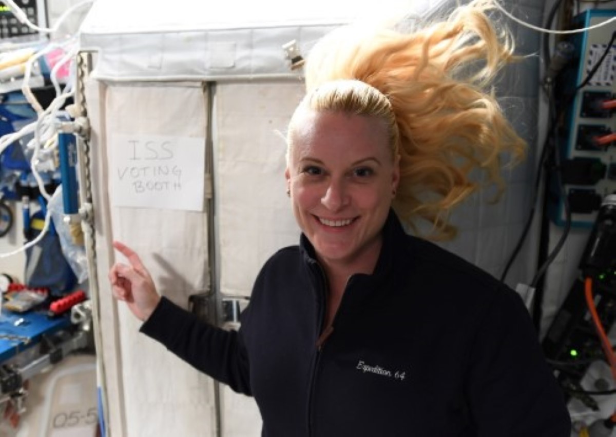 La astronauta Kate Rubins votará desde el espacio. | NASA