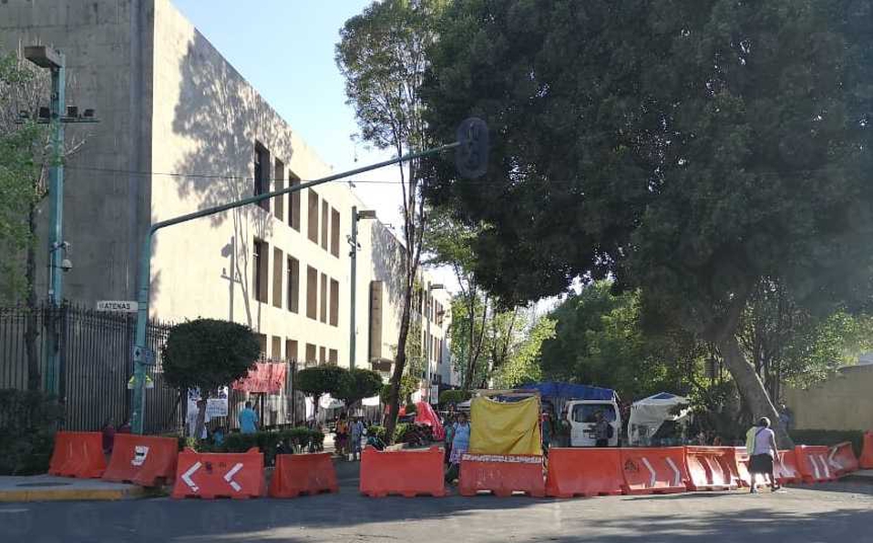 Campesinos en plantón frente a Segob | Jorge Becerril