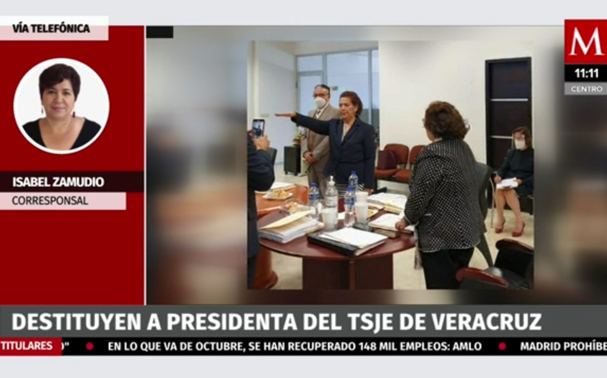 Destituyen a la Presidenta del Tribunal Superior de Justicia en Veracruz