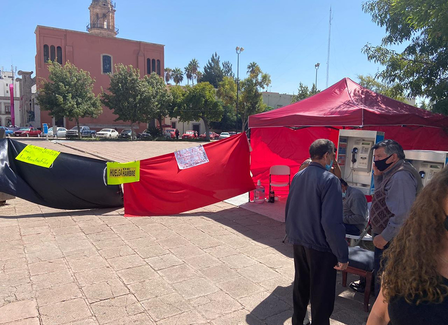 Huelga de hambre en Durango. (Especial)