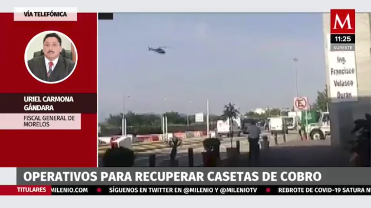 Operativos para recuperar casetas de cobro en Morelos