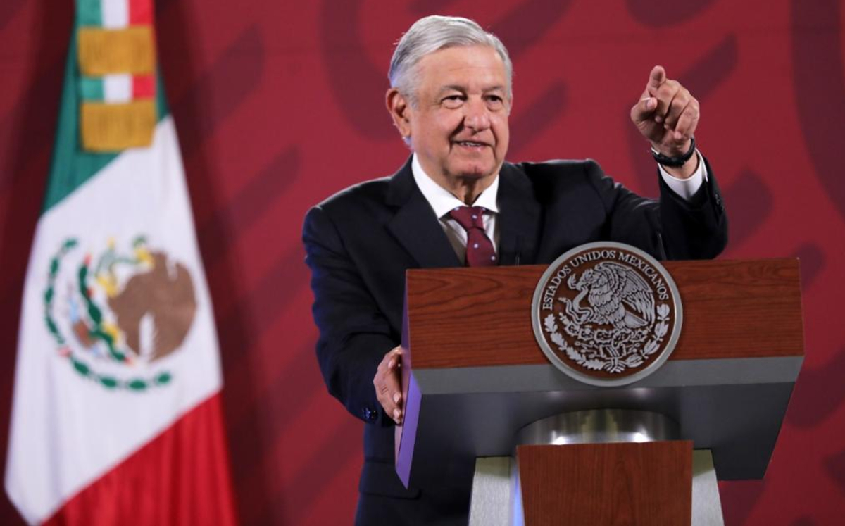 El presidente Andrés Manuel López Obrador durante su conferencia de prensa en Palacio Nacional. Foto: (Especial)