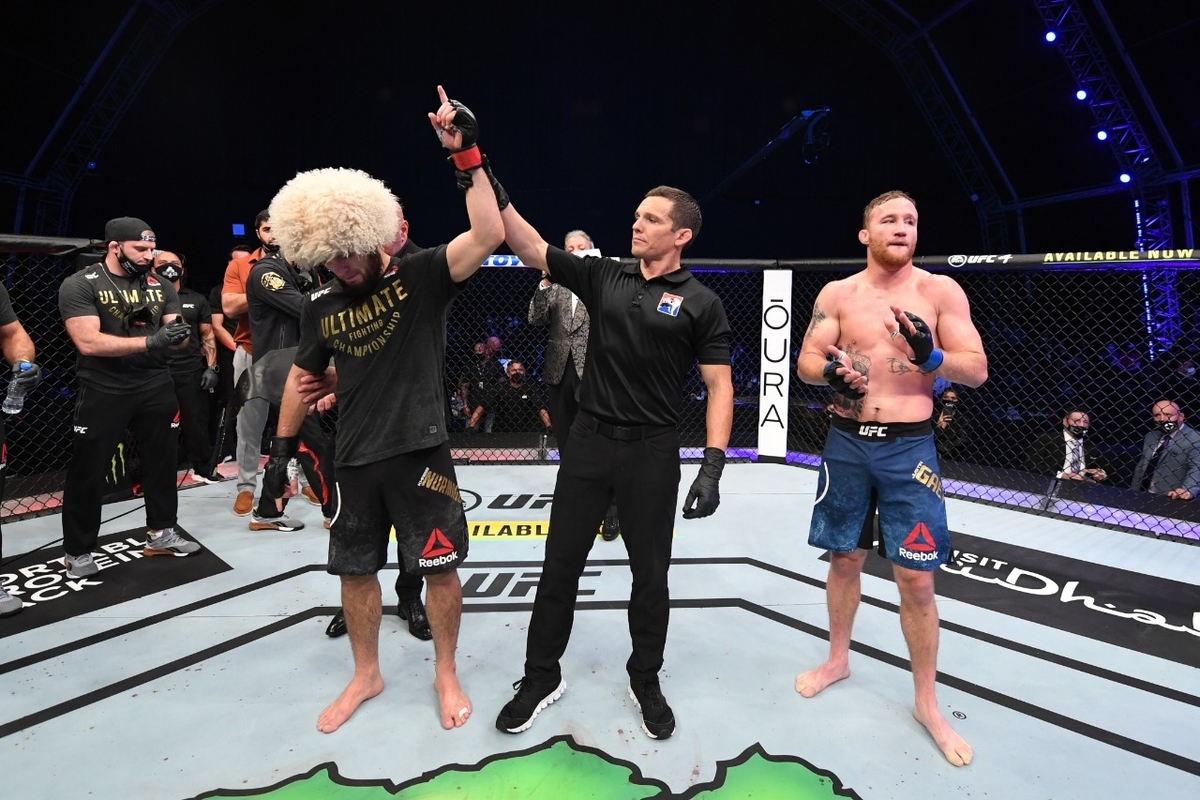 Khabib Nurmagomedov anuncia su retiro de UFC tras vencer a Gaethje (UFC)